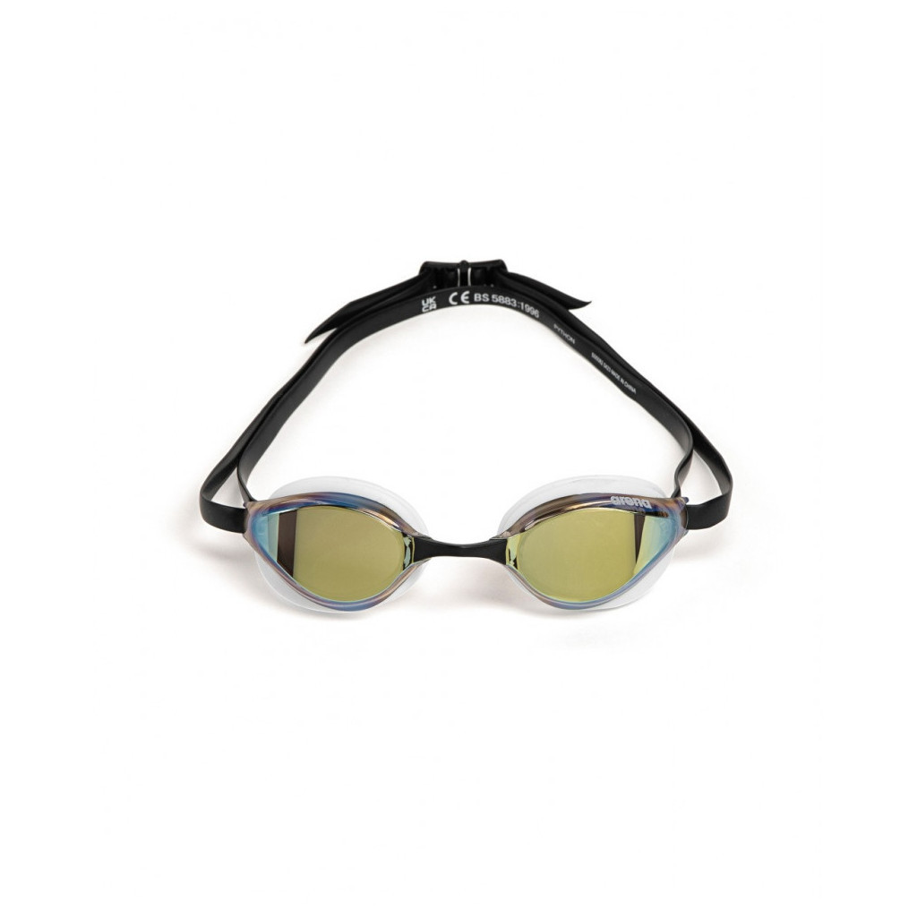Окуляри для плавання Arena Python Mirror 1E763-119 золотий, білий, чорний OSFM (3468337331353) - зображення 1