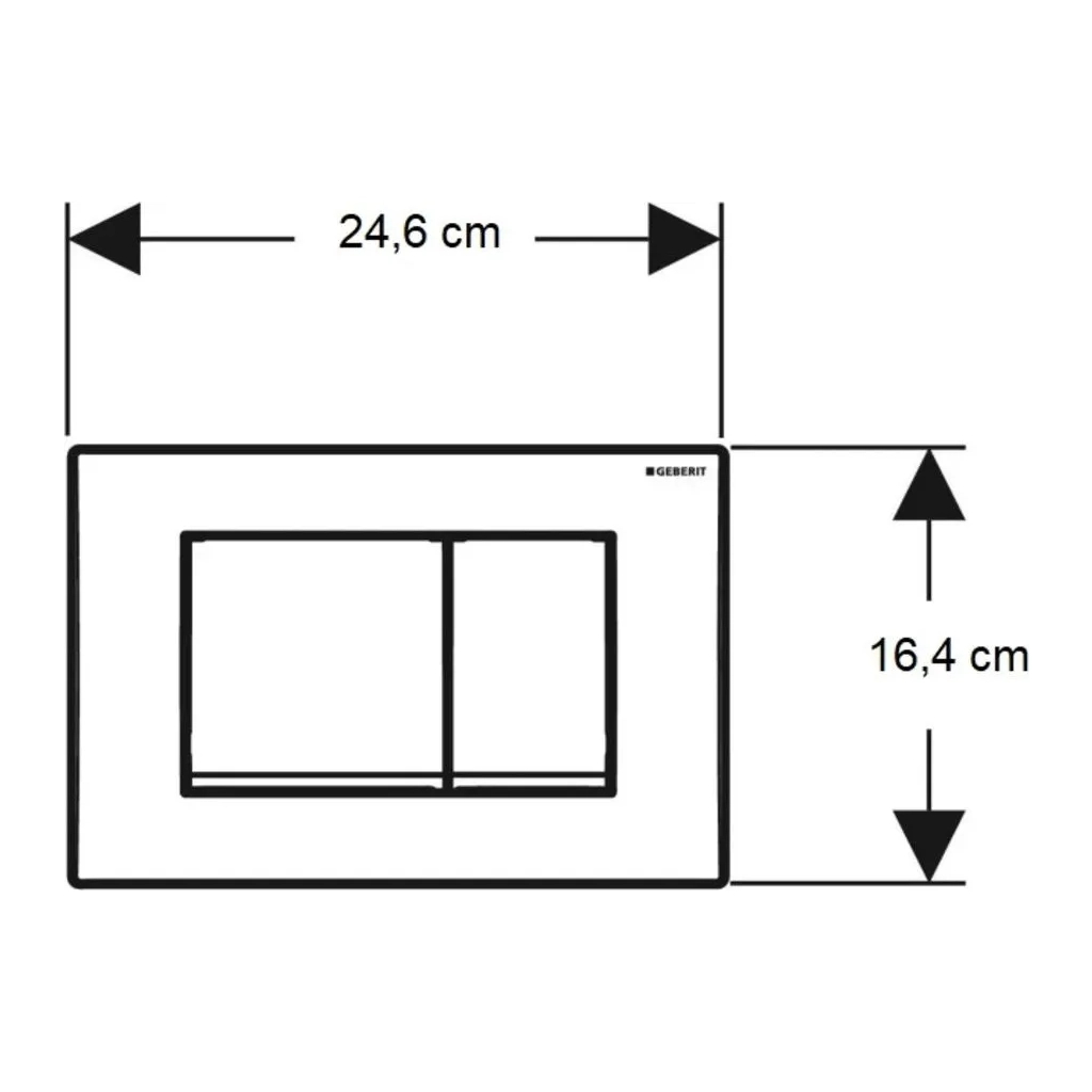 Панель змиву Geberit Delta30 хром мат (115.137.46.1) - зображення 3