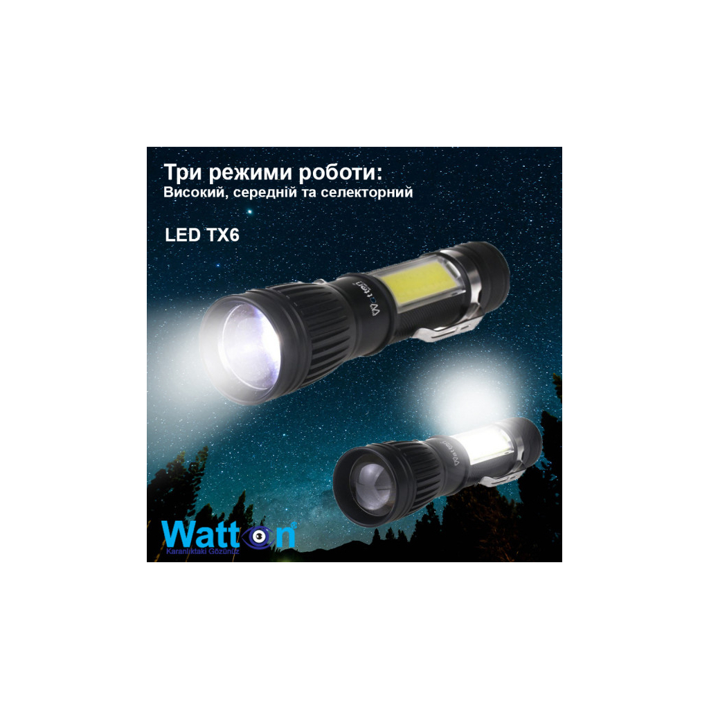 Ліхтар Watton WT-028 - зображення 2