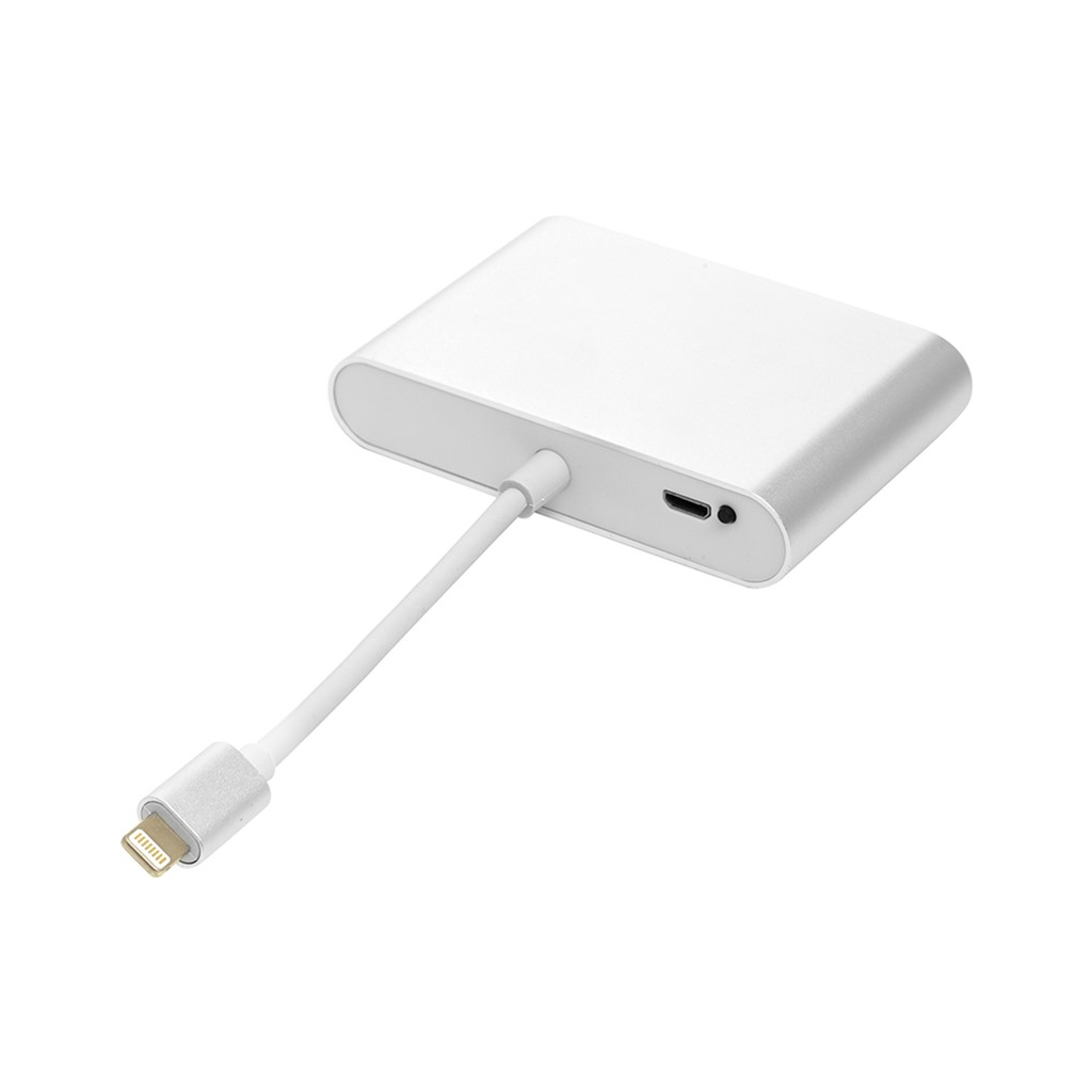 Перехідник Lightning (M) to HDMI, VGA, 3.5mм (F) PowerPlant (CA911929) - зображення 2