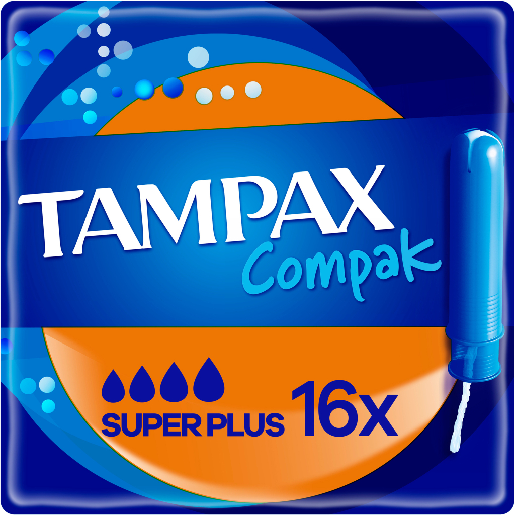 Тампони Tampax Compak Super Plus з аплікатором 16 шт. (8001841300399) - зображення 1