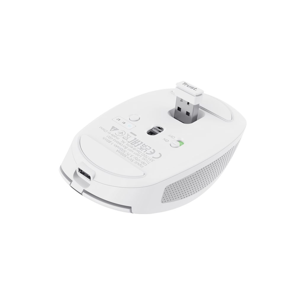 Мишка Trust Ozza compact Bluetooth/Wireless/USB-A White (24933) - зображення 5