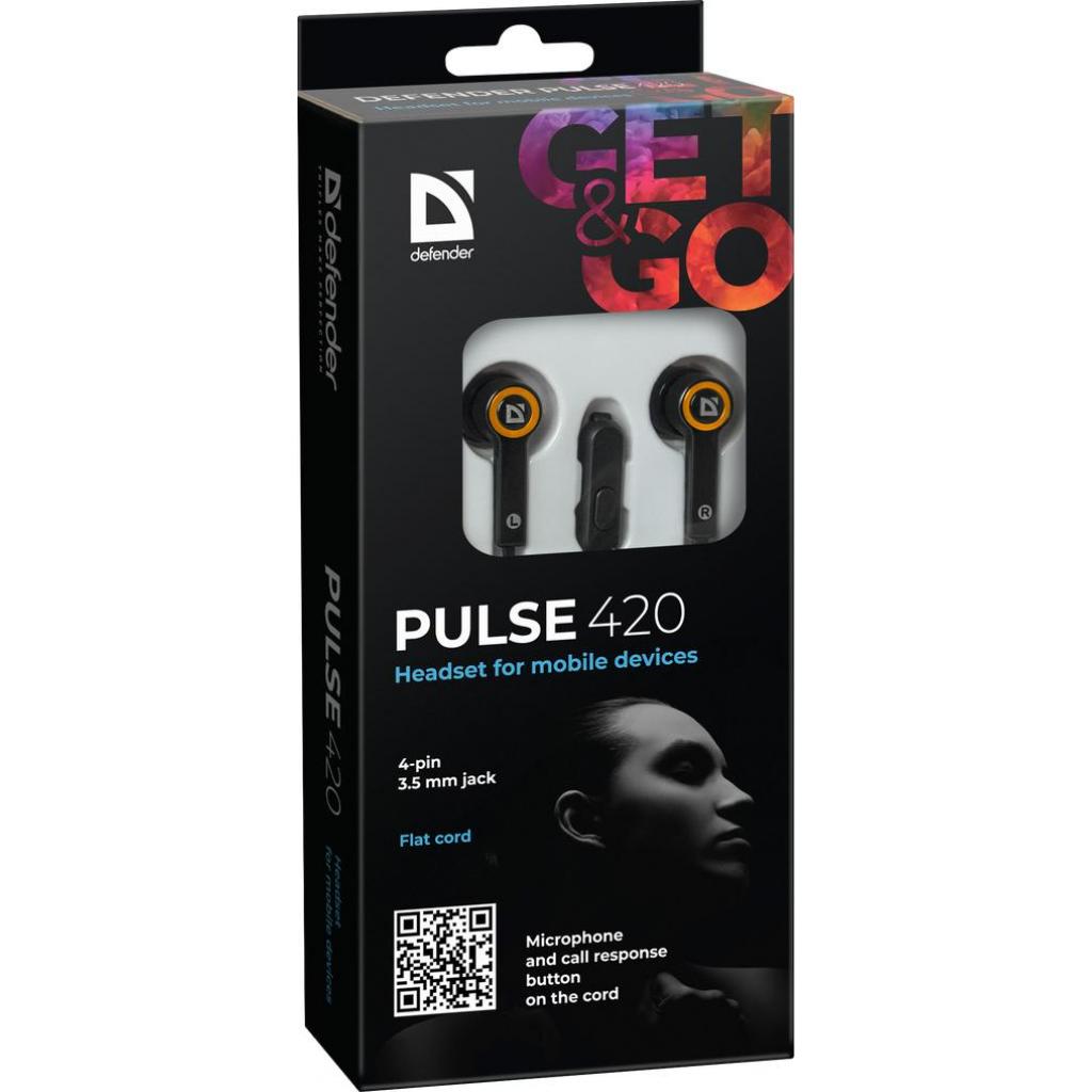 Навушники Defender Pulse 420 Orange (63420) - зображення 5