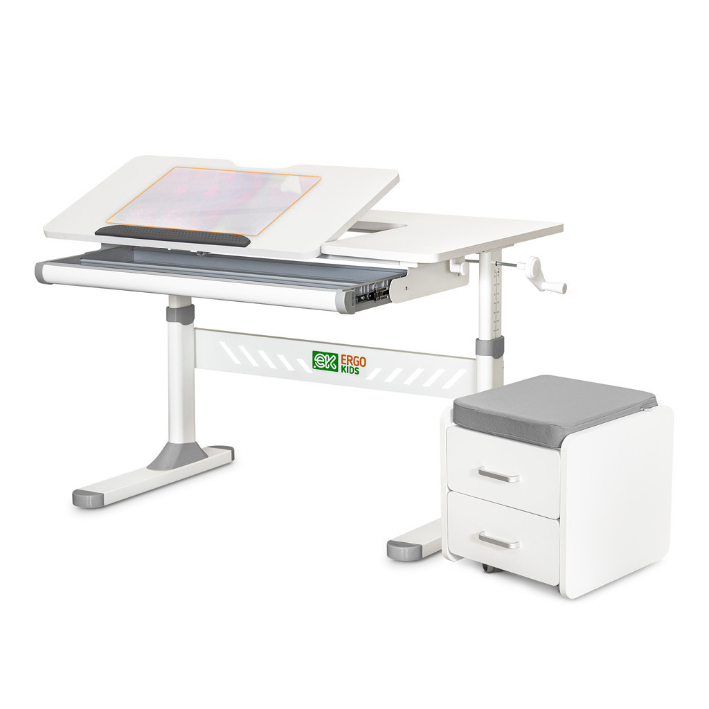 Парта ErgoKids (S) TH-310 (парта+тумба) (TH-310 + BD C3_GREY) - зображення 1