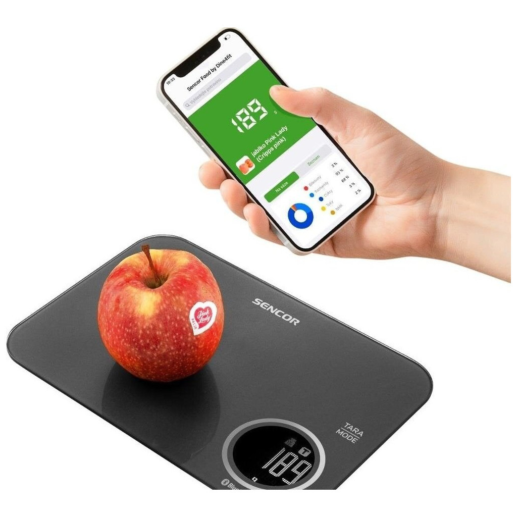 Ваги кухонні Sencor SKS7078BK - изображение 7