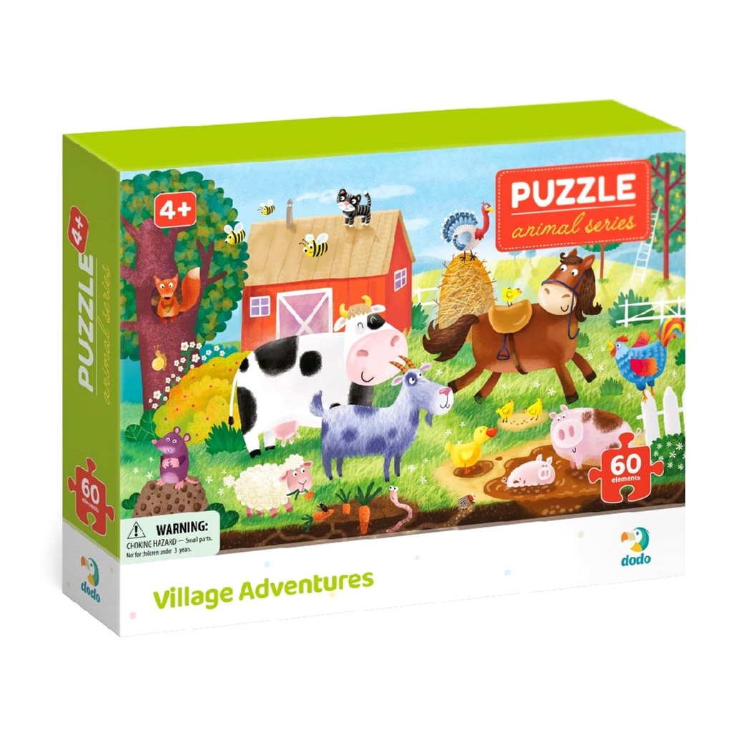 Пазл DoDo Сільські пригоди, 60 елементів (300377) - зображення 1