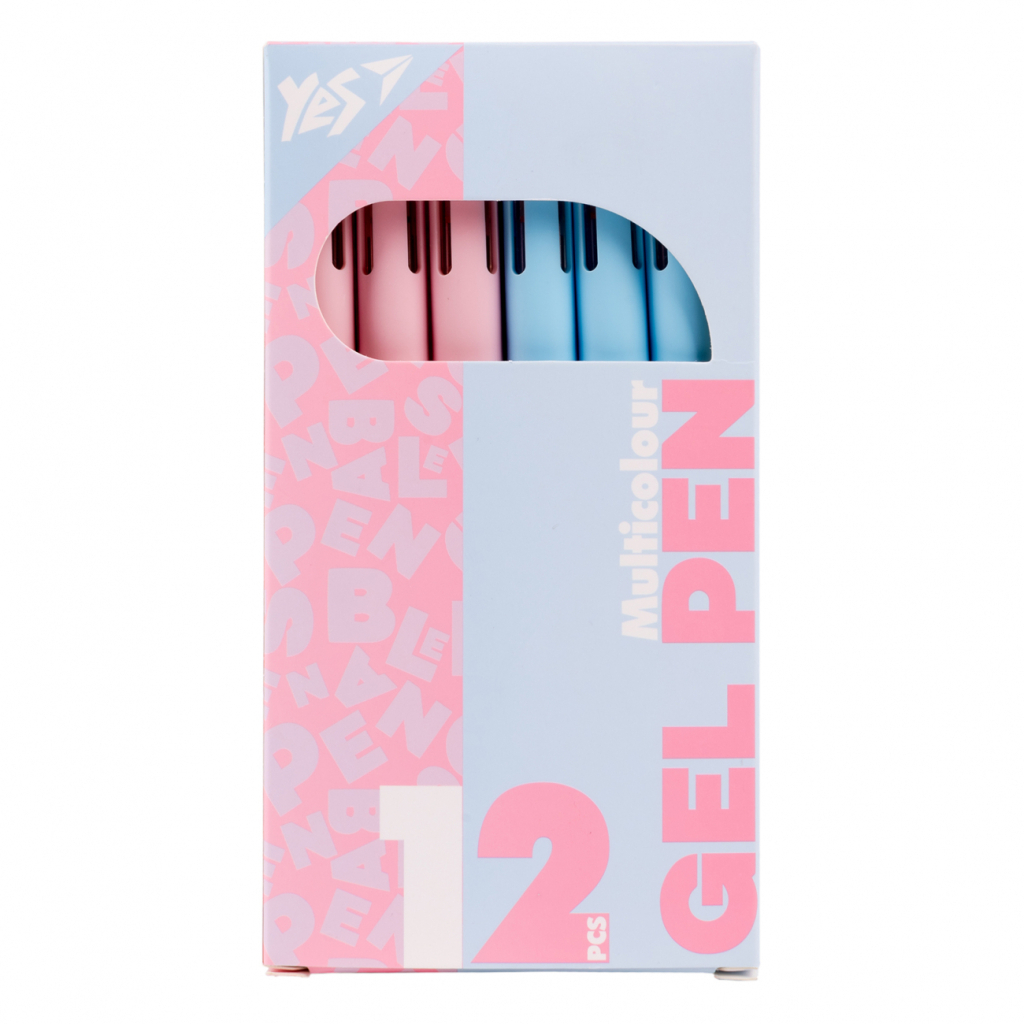 Ручка гелева Yes Vector 0,5 мм автоматична 4 кольори (420458) - зображення 1