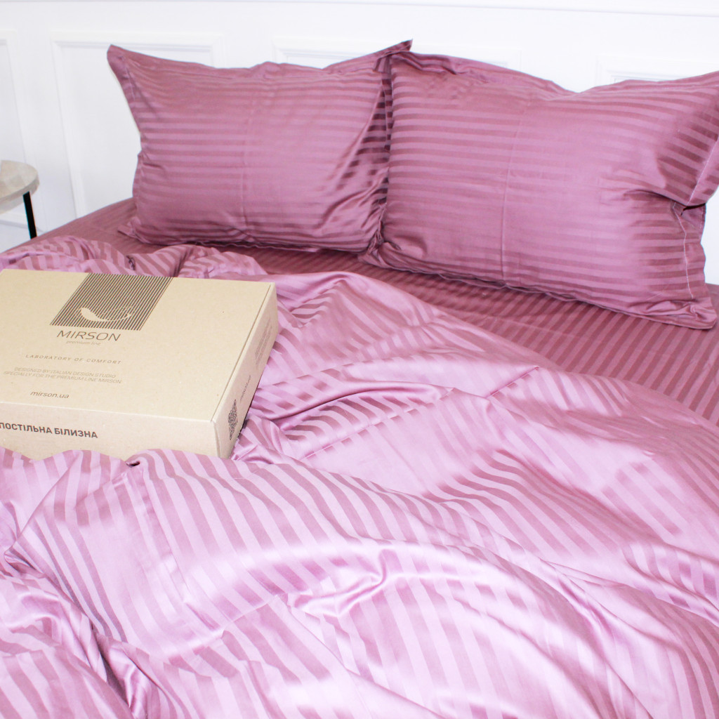 Постільна білизна MirSon Satin 30-0008 SmokyPink 160х220 Сімейний (2200005250334) - зображення 3