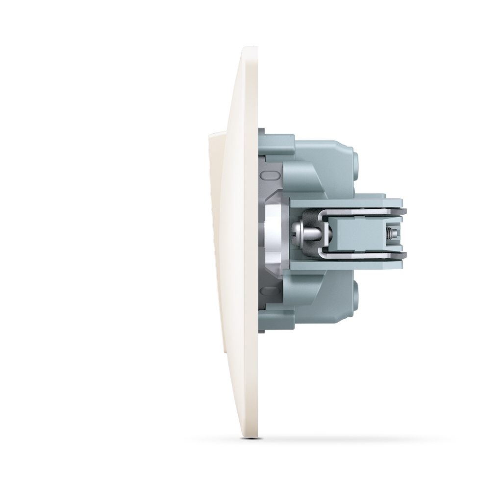 Вимикач Videx BINERA 2кл з підсвічуванням кремовий (VF-BNSW2L-CR) - изображение 3