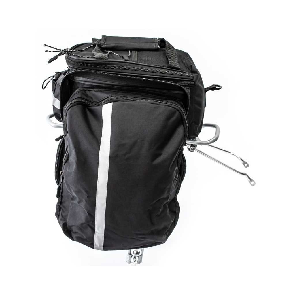 Велосумка на багажник Bravvos DT-001 30 x 21 x 17 см Black (BIB-041) - зображення 2