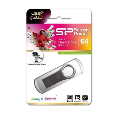USB флеш накопичувач Silicon Power 64GB Jewel J80 Titanium USB 3.0 (SP064GBUF3J80V1T) - зображення 5