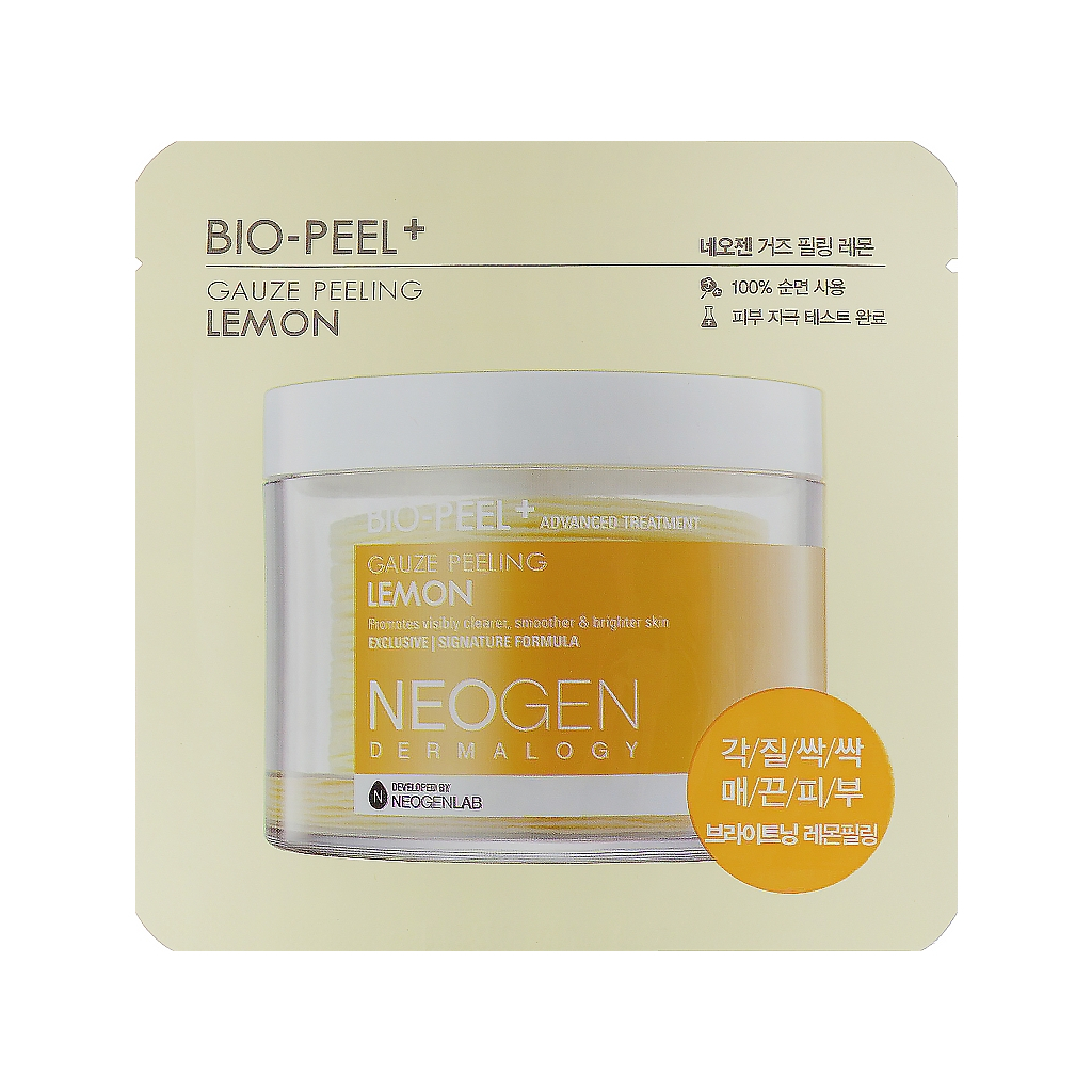 Пілінг для обличчя Neogen Dermalogy Bio-Peel Gauze Peeling Lemon Диск Зволожувальний 9.5 мл (8809381444883) - изображение 1
