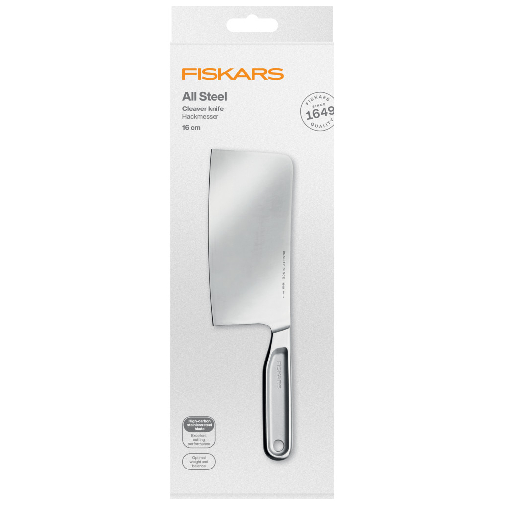 Кухонний ніж Fiskars All Steel Cleaver сікач 16 см (1062885) - зображення 3