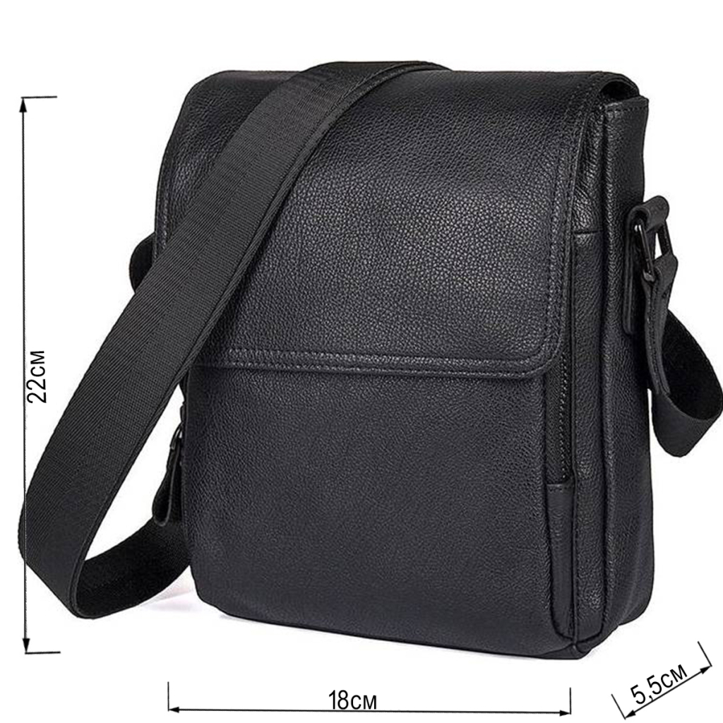 Сумка Vintage З натуральної шкіри Чорна (14545) - зображення 3