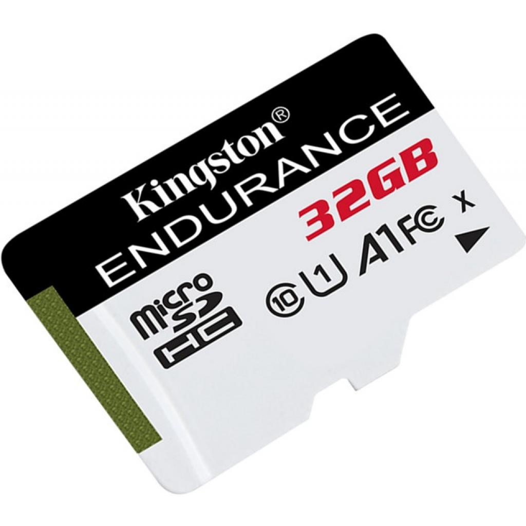 Карта пам'яті Kingston 32GB microSD class 10 UHS-I U1 A1 High Endurance (SDCE/32GB) - зображення 2