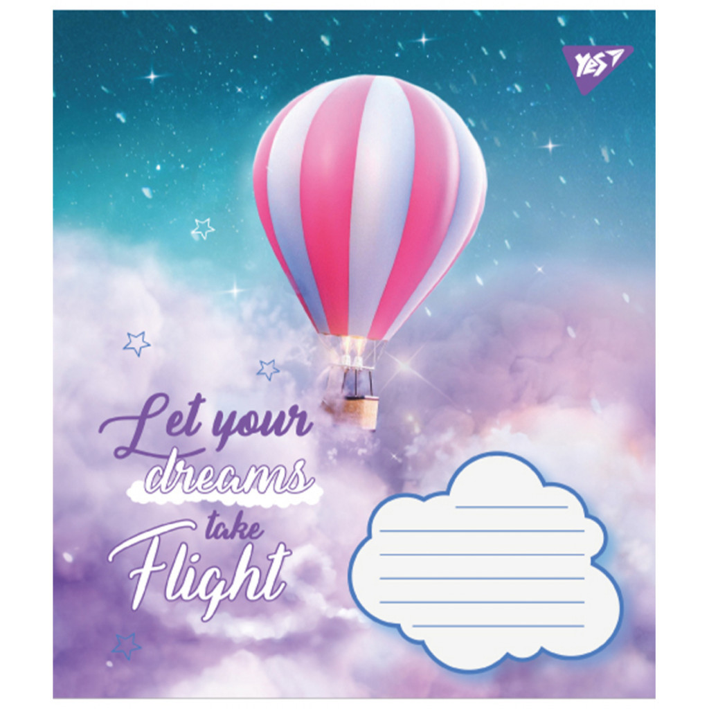 Зошит Yes Let your dreams 12 аркушів лінія (766947) - зображення 5