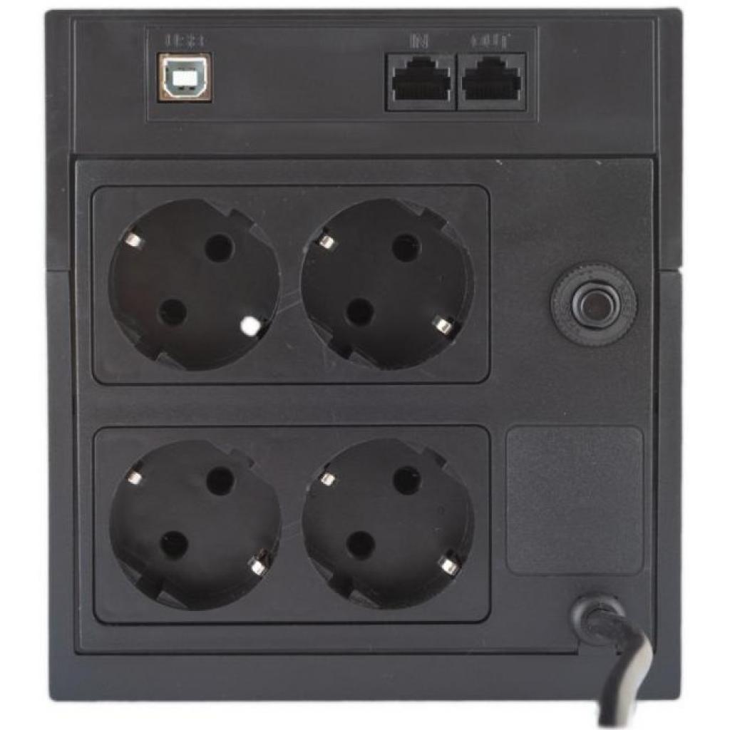 Пристрій безперебійного живлення Powercom RPT-2000AP LCD SCHUKO - зображення 3