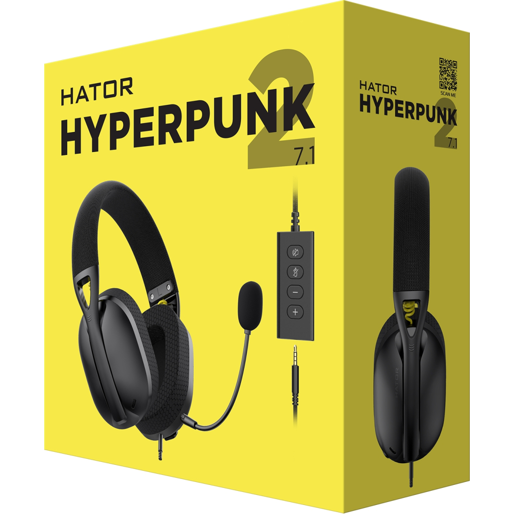 Навушники Hator Hyperpunk 2 USB 7.1 Black (HTA-845) - зображення 6