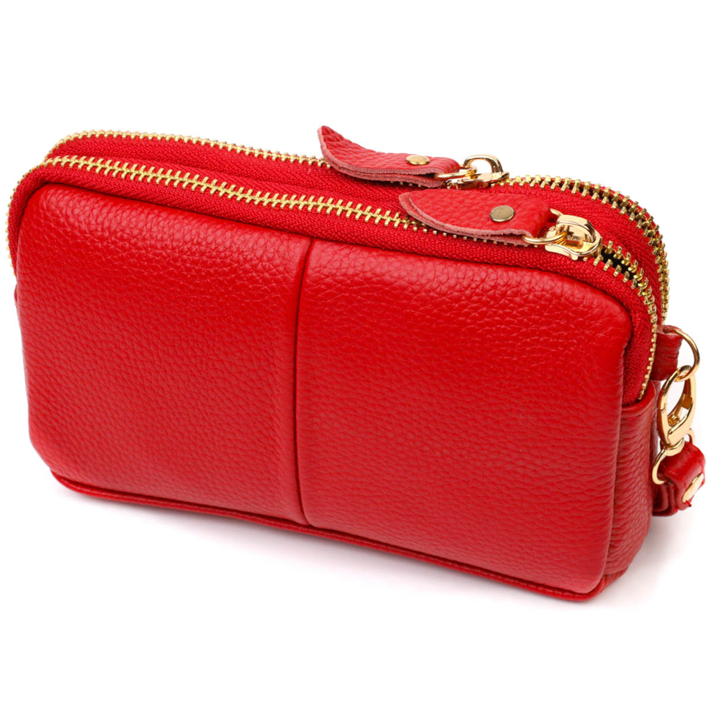 Сумка Vintage З натуральної шкіри Червона (22090) - зображення 2