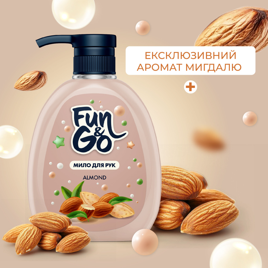 Рідке мило Fun&Go Almond 300 мл (4820204701772) - изображение 3