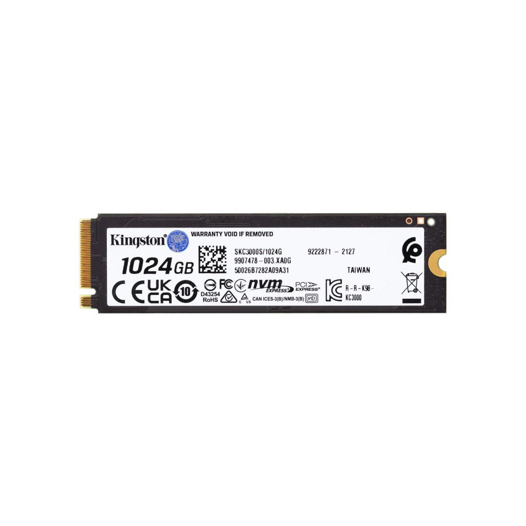 Накопичувач SSD M.2 2280 1TB Kingston (SKC3000S/1024G) - зображення 3