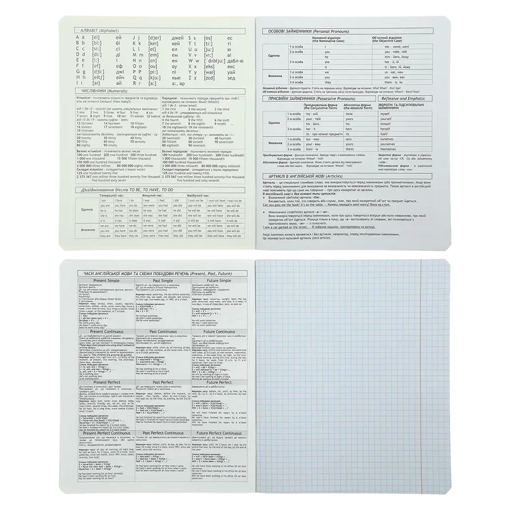 Зошит ZiBi набір учнівських BLACK 10 штук, 8 предметів (ZB.1700-99) - зображення 4