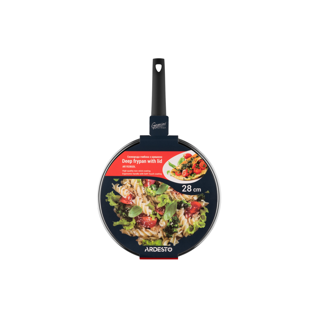 Сковорода Ardesto Gemini Gourmet Viareggio Cover Grey 28 см (AR1928GDL) - зображення 2