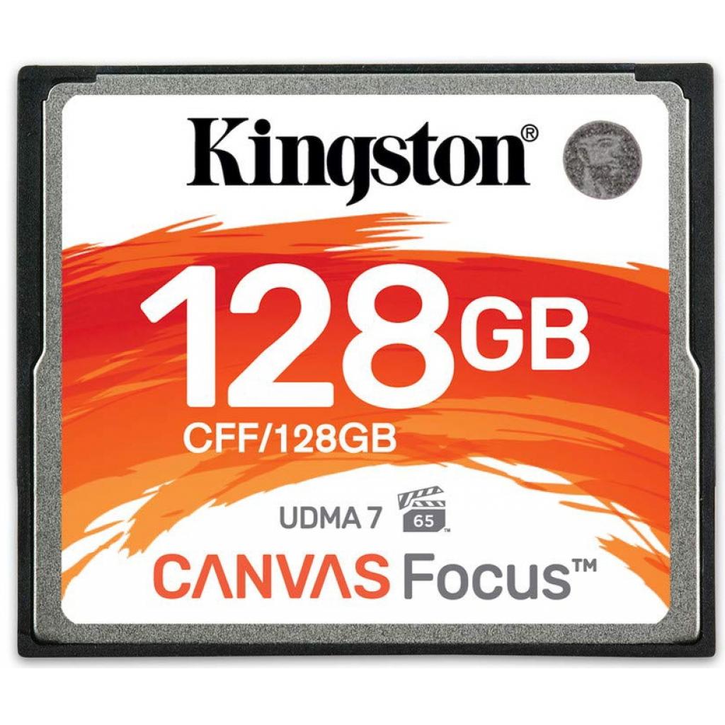 Карта пам'яті Kingston Compact Flash Card 128Gb Canvas Focus UDMA7 (CFF/128GB) - зображення 1