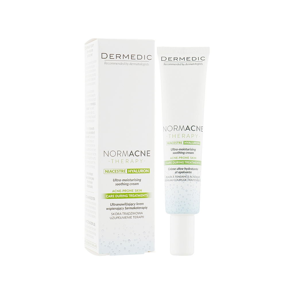 Крем для обличчя Dermedic Normacne Ультразволожувальний Заспокійливий 40 мл (5901643175641) - зображення 1