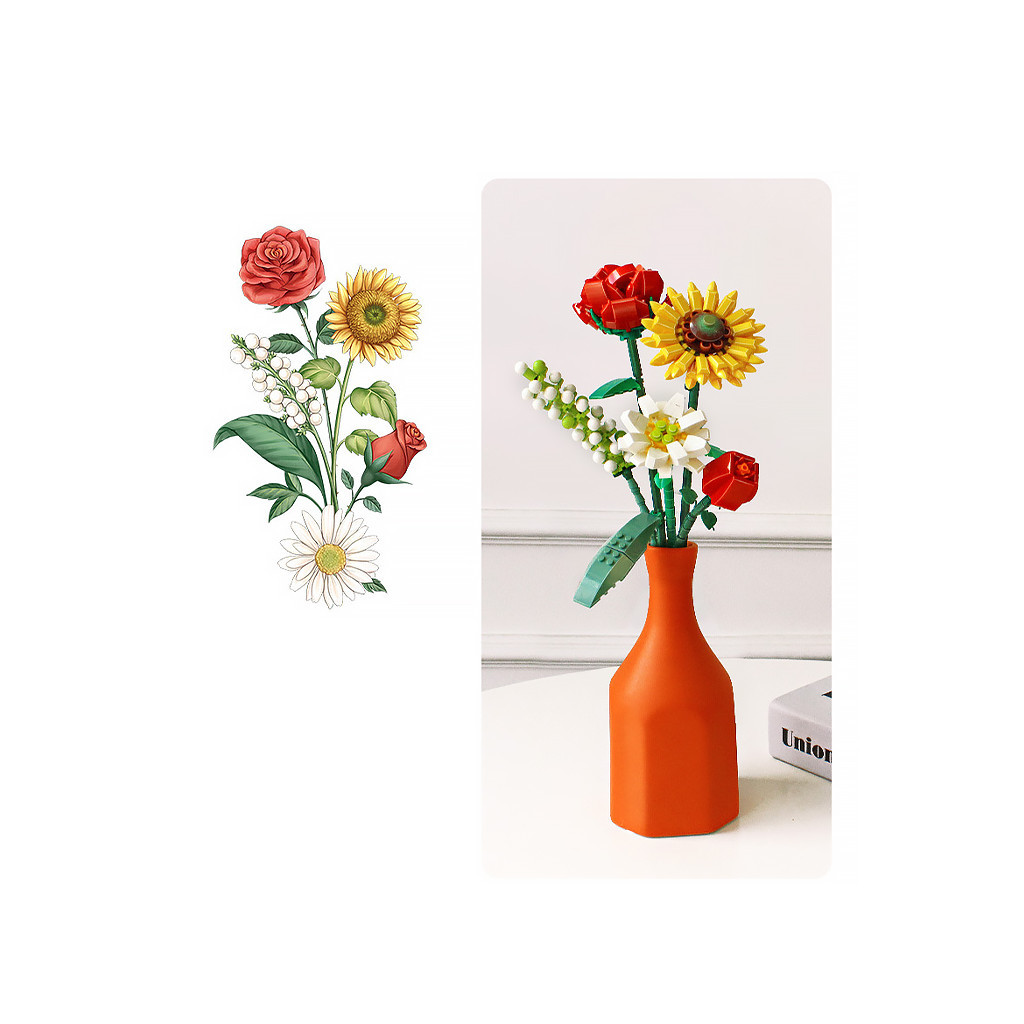 Конструктор LOZ mini Букет квітів 3 (1659) - зображення 2