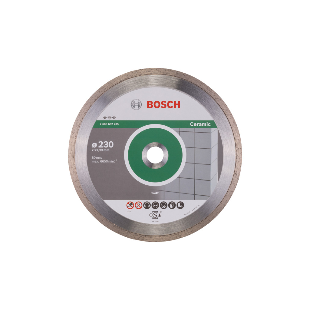 Диск пильний Bosch Standard for Ceramic 230-22.2 (2.608.602.205) - зображення 1