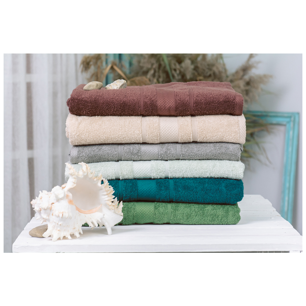 Рушник MirSon набір банний 5024 SoftNes Nature 50x90 см 6 шт (2200003181012) - зображення 1