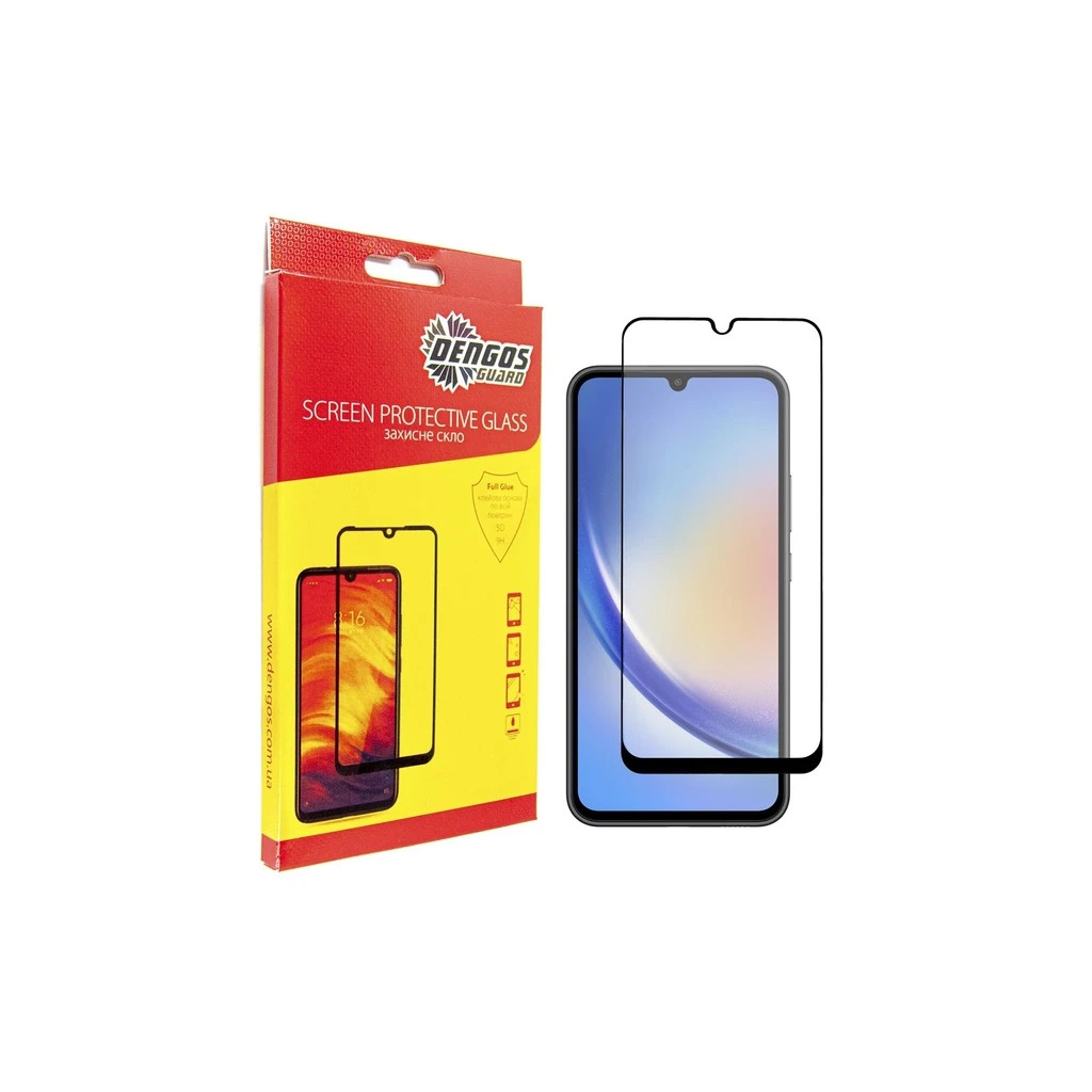 Чохол до мобільного телефона Dengos Kit for Samsung Galaxy A34 5G case + glass (Black) (DG-KM-41) - зображення 4