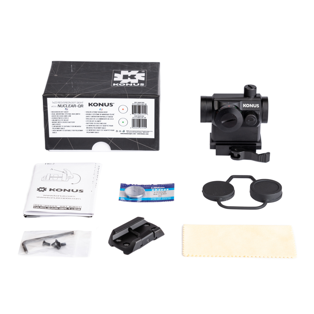 Коліматорний приціл Konus NUCLEAR-QR 1x22 (7215) - зображення 5