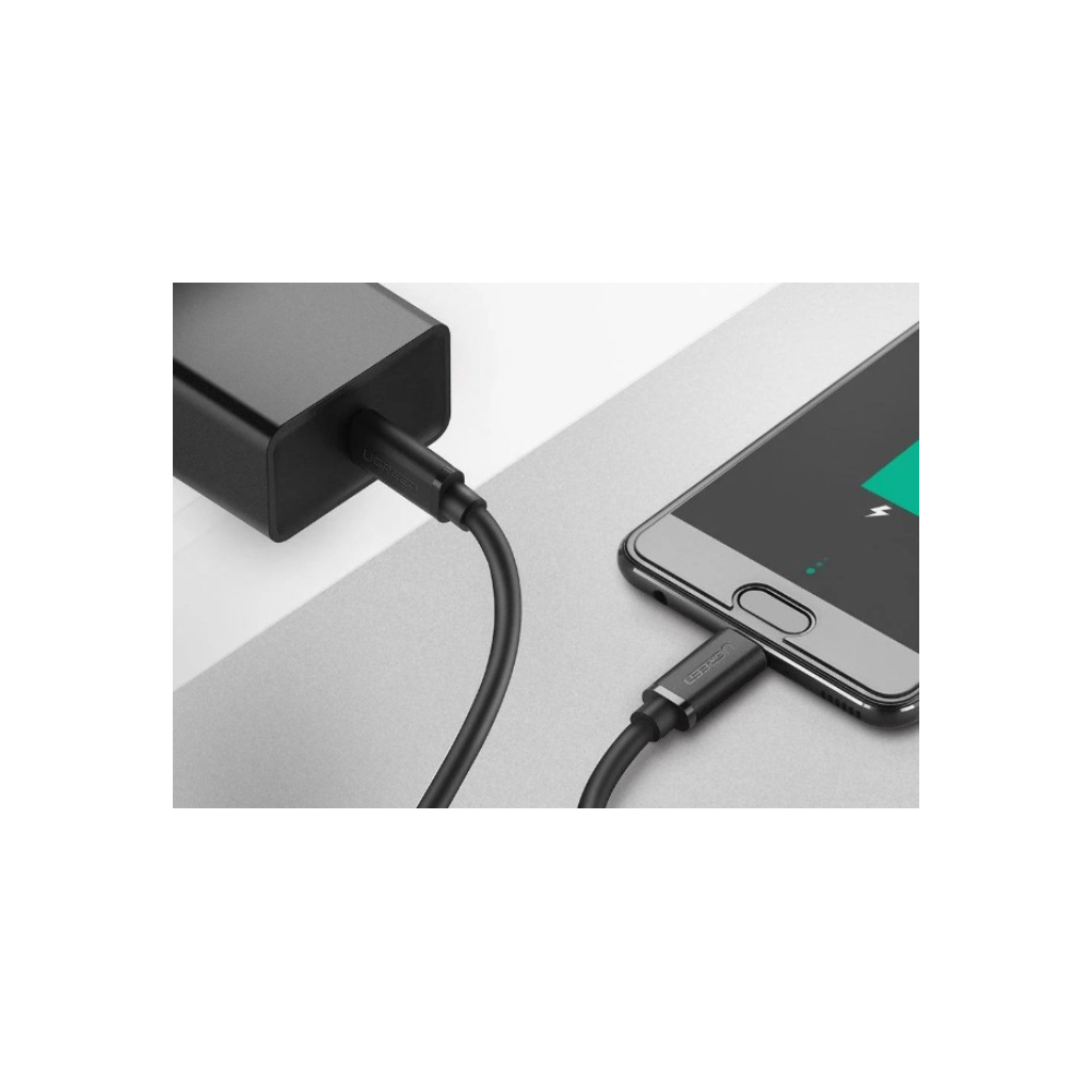 Дата кабель USB-C to USB-C 0.5m US286 3A (Black) Ugreen (50996) - зображення 4