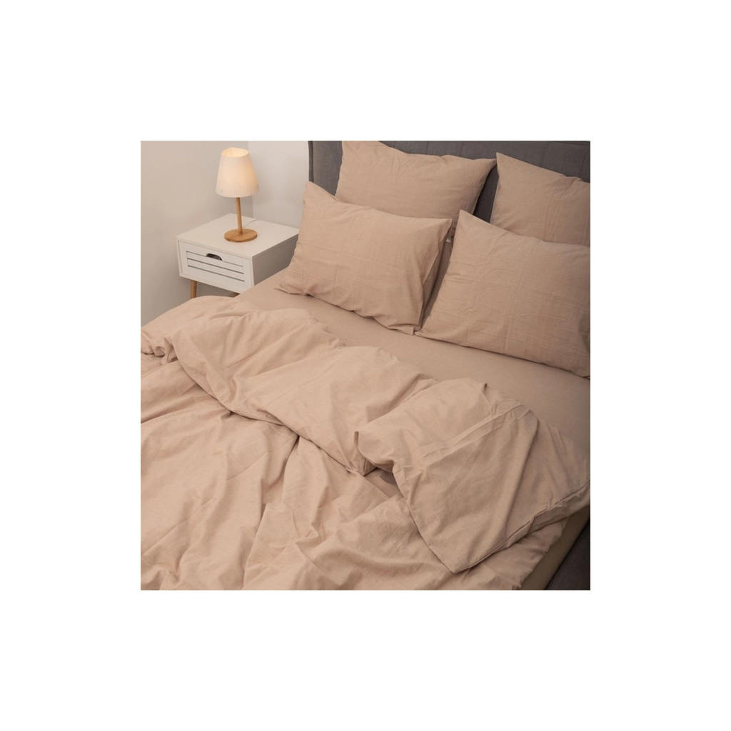 Постільна білизна MirSon Cream beige Варена бавовна 200х220 (2200007885329) - зображення 4