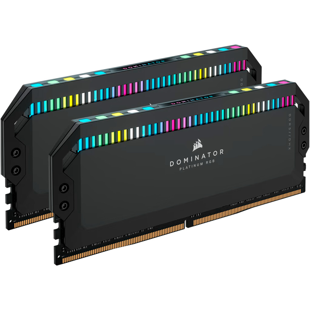 Модуль пам'яті для комп'ютера DDR5 32GB (2x16GB) 6200 MHz Dominator Platinum RGB Black Corsair (CMT32GX5M2X6200C36) - зображення 2