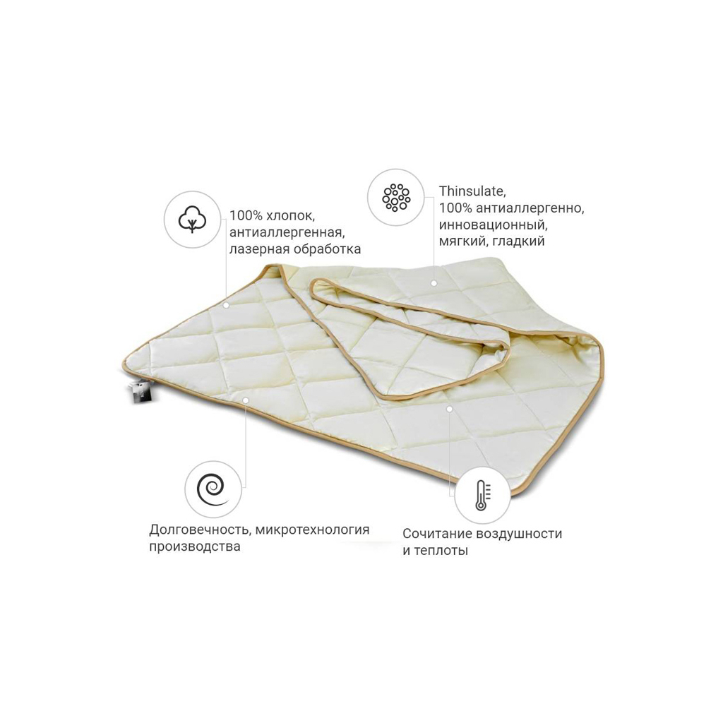 Ковдра MirSon антиалергенна 3M Thinsulate №1333 Carmela Літня 200x220 (2200001528581) - зображення 2