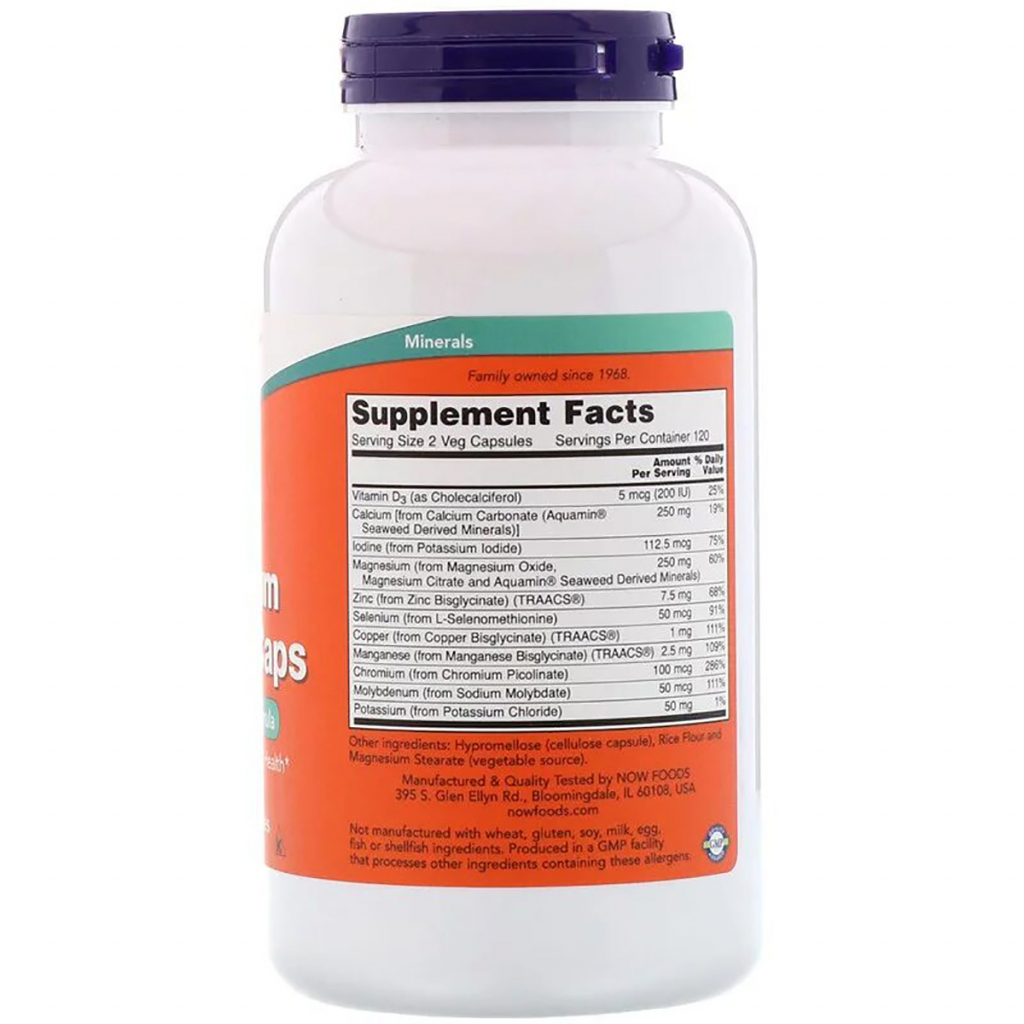 Мінерали Now Foods Мультимінерали повного спектру, Full Spectrum Minerals, 240 (NOW-01545) - зображення 2