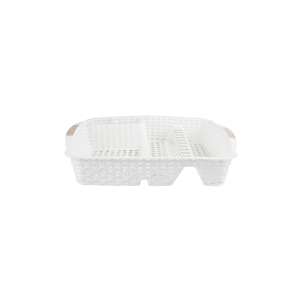 Сушарка для посуду Violet House 0757 Ротанг White (0757 Роттанг WHITE сушка д/пос.4) - изображение 2