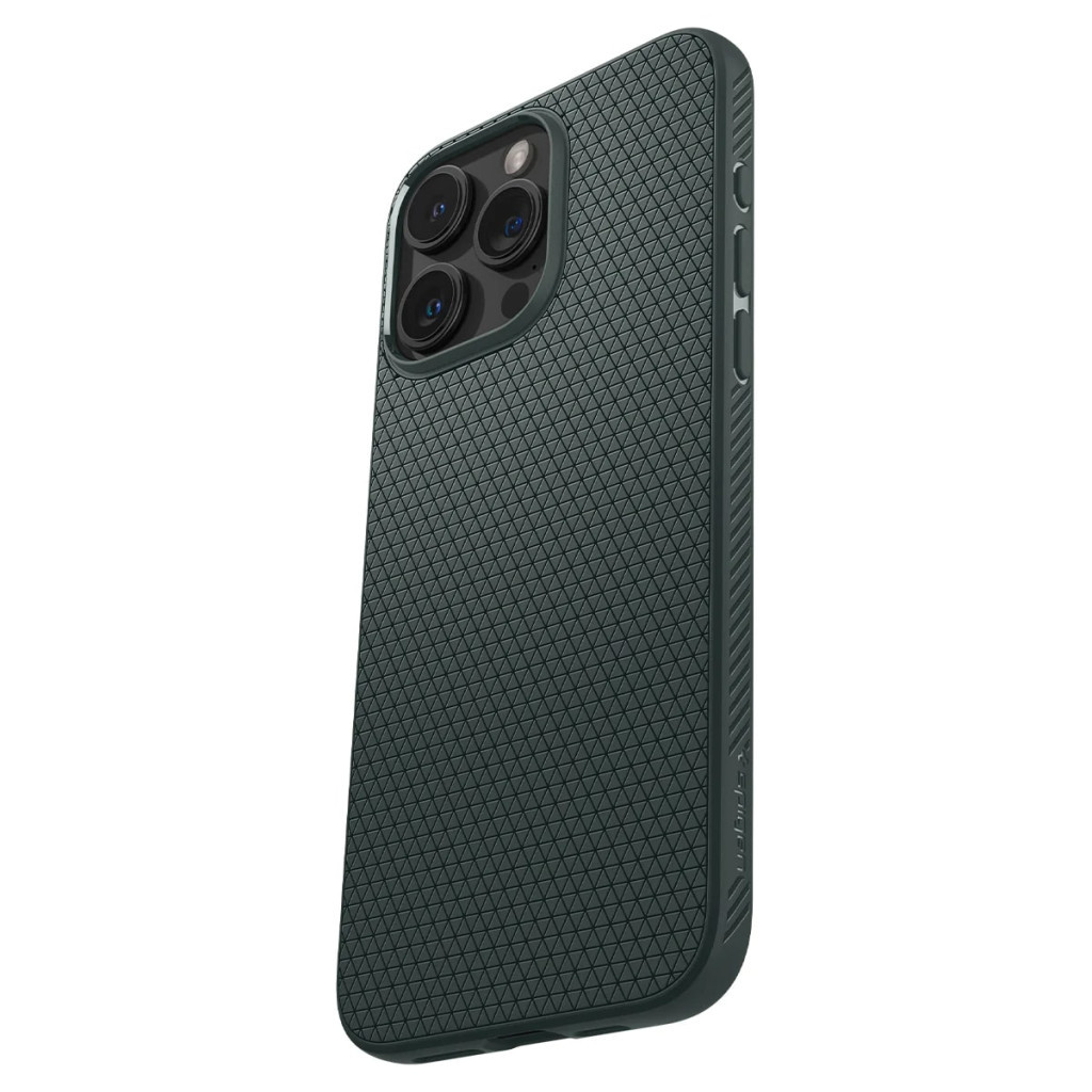 Чохол до мобільного телефона Spigen Apple iPhone 15 Pro Max Liquid Air Abyss Green (ACS06564) - зображення 4