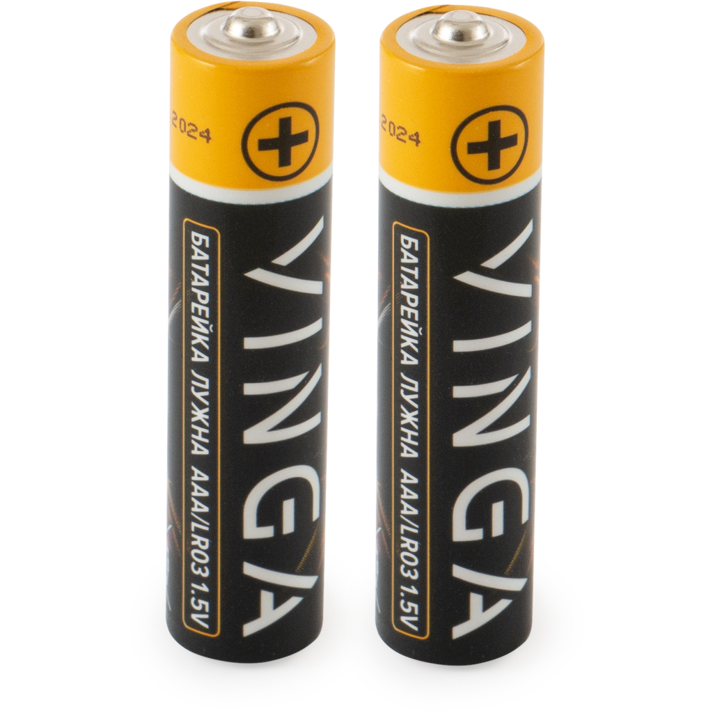 Батарейка AAA LR03 Alkaline 2pcs Blister Vinga (VJABAAA2) - зображення 2