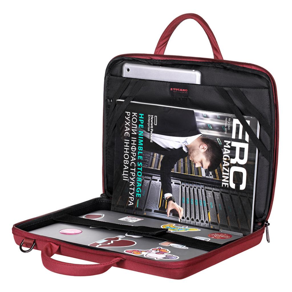 Сумка для ноутбука Tucano 14" Darkolor Red (BDA1314-R) - зображення 10