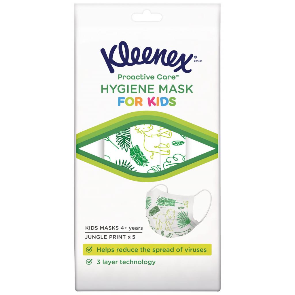 Захисна маска для обличчя Kleenex для дітей 5 шт (5029053576084) - зображення 1