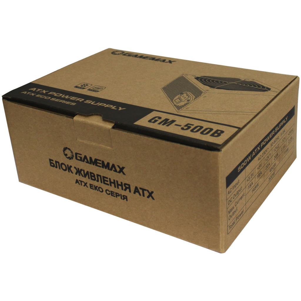 Блок живлення Gamemax 500W (GM-500B) - зображення 5