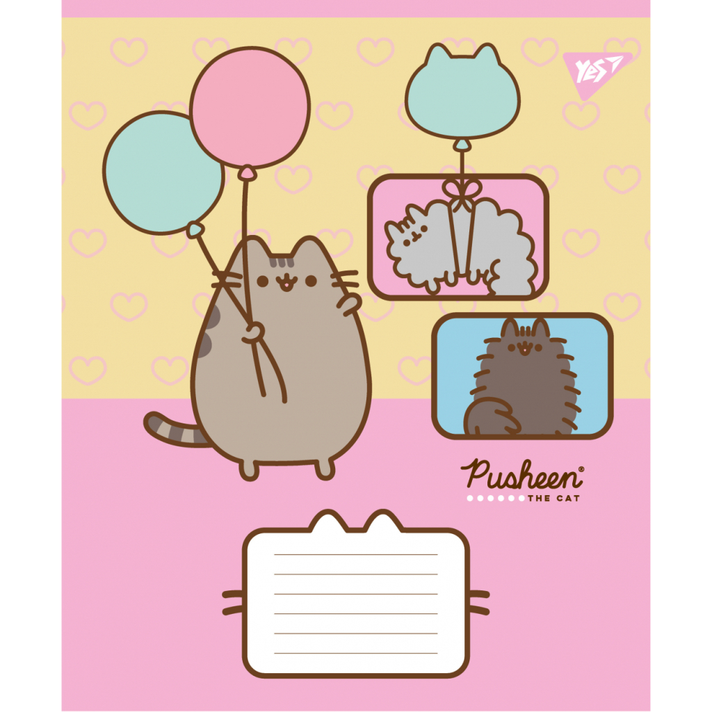 Зошит Yes Pusheen Funny А5 12 аркушів коса лінія (767604) - зображення 4