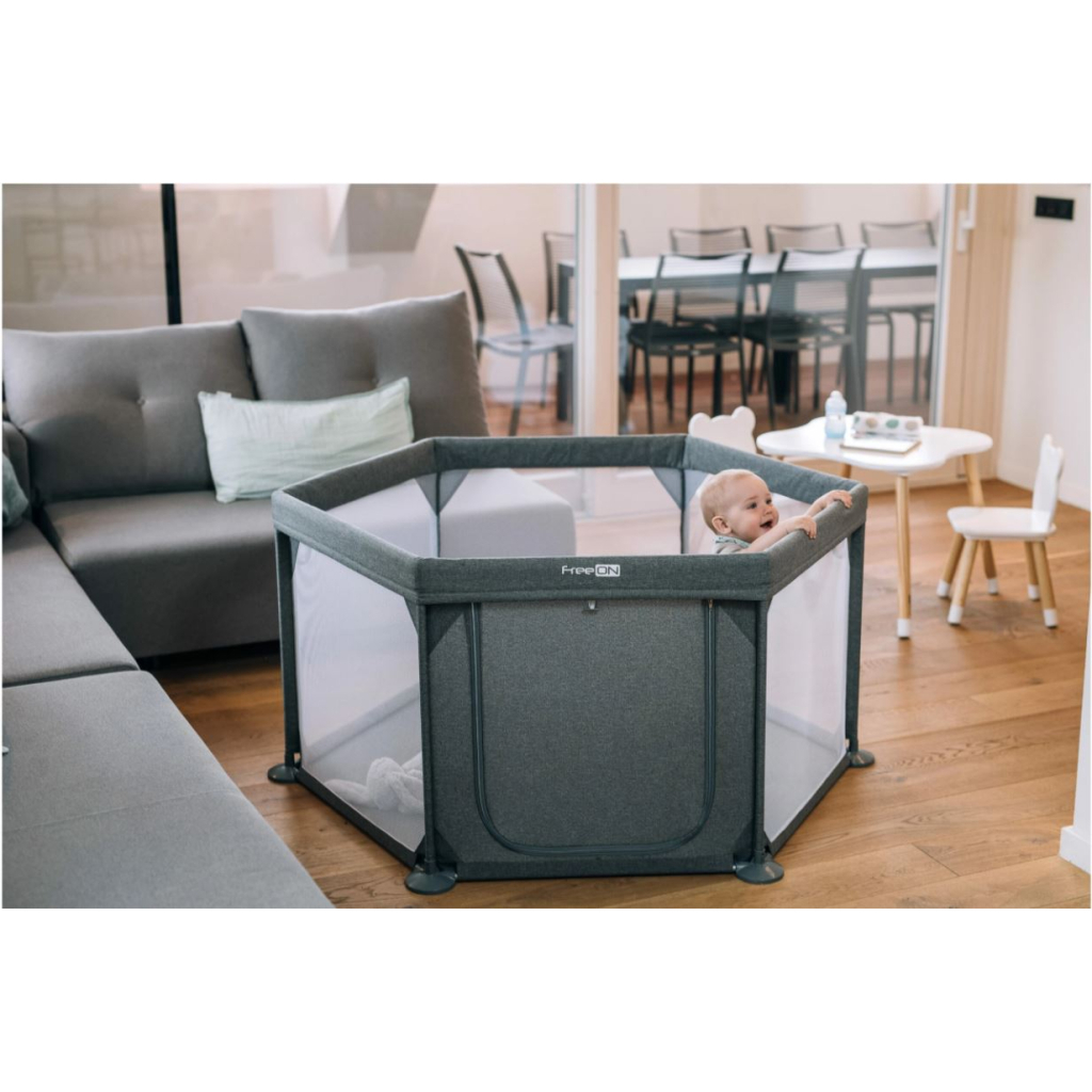 Дитячий манеж FreeON HEXAGON Grey (44459) - зображення 4