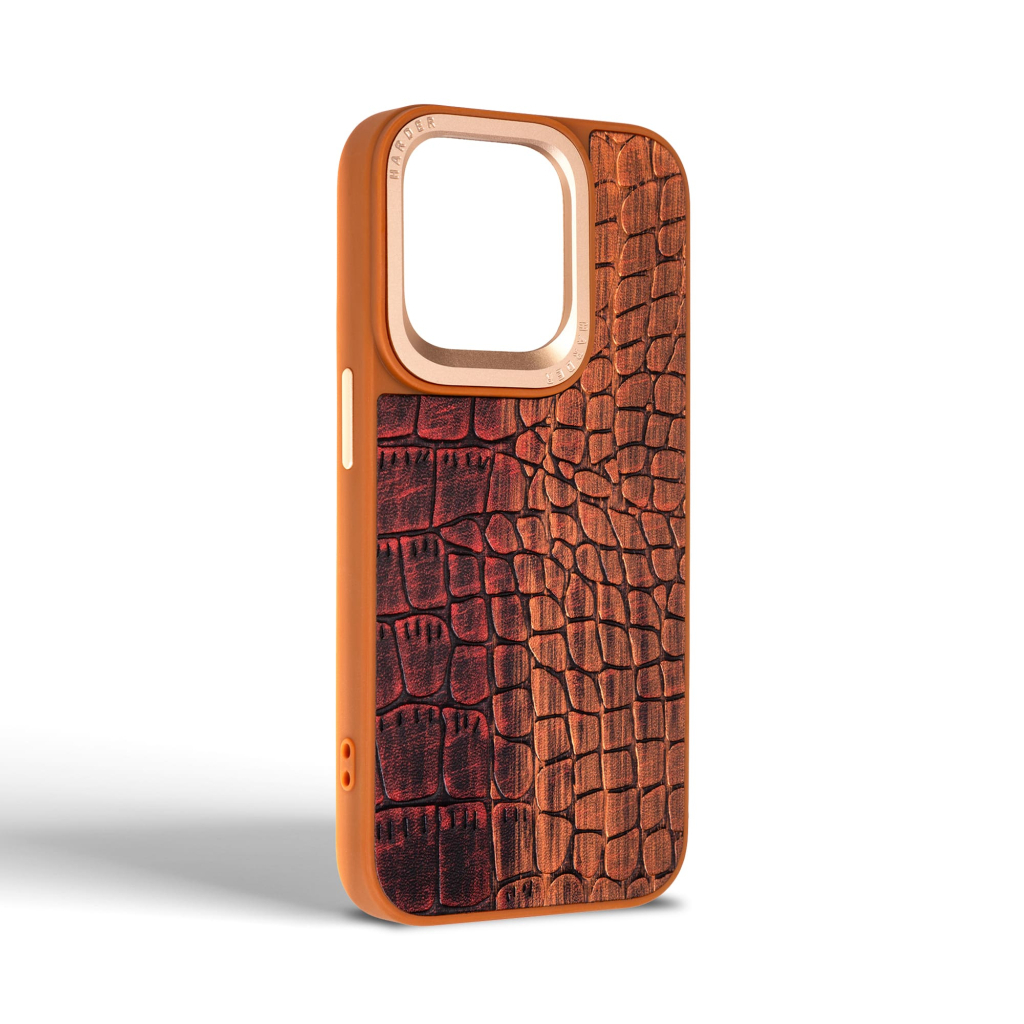 Чохол до мобільного телефона Harder Glamorous Croco Apple iPhone 14 Pro Magma (ARM76772) - зображення 2