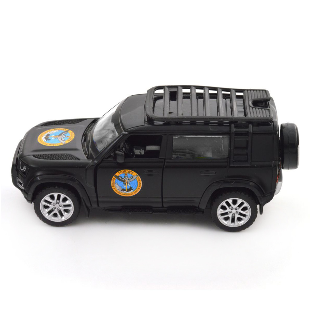 Машина TechnoDrive Автомодель серії Шеврони Героїв - Land Rover Defender 110 - ГУР МО (250364M) - зображення 9