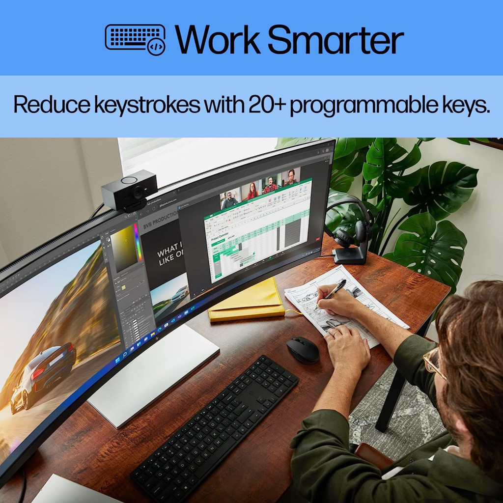 Клавіатура HP 450 Programmable Wireless UA Black (4R184AA) - зображення 9